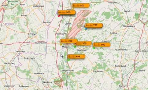 EGO-FTS-Telematik Geodaten Anzeige